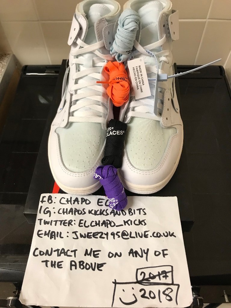 off white jordan 1 size 13